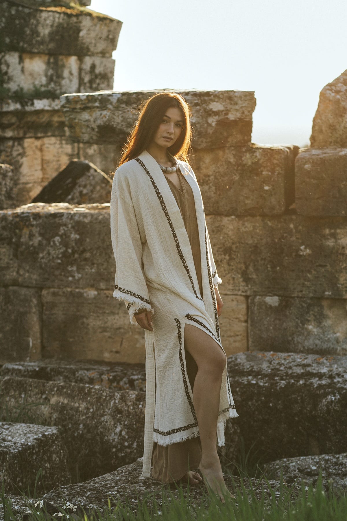 Crinkle Linen Kimono & Resort Cover‑Up
