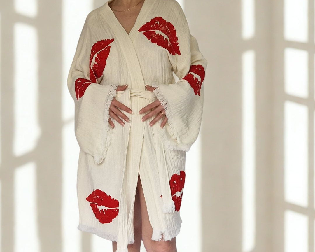 cotton kimono gown 