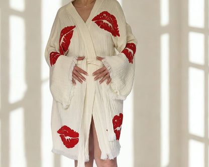 cotton kimono gown 