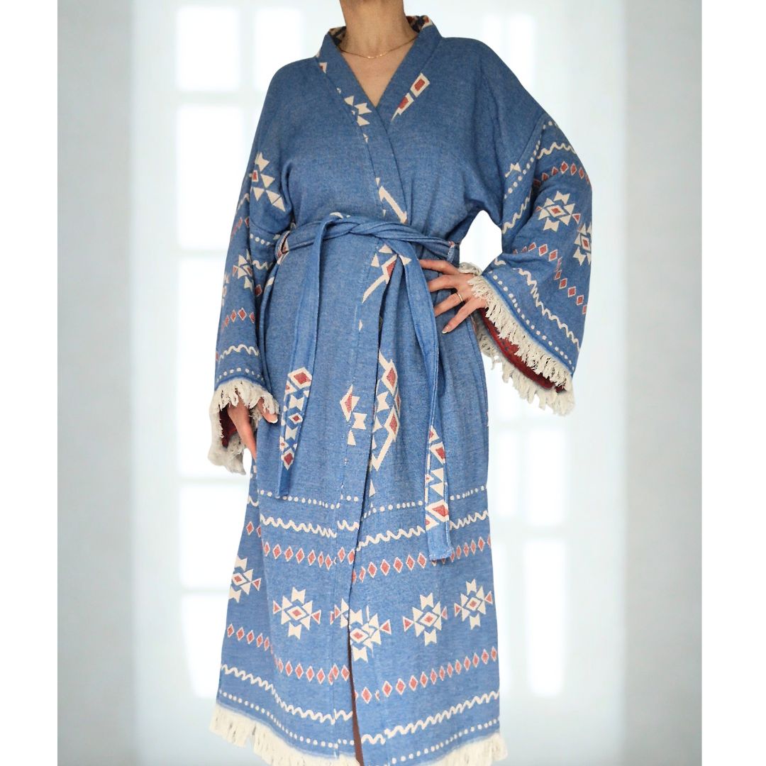 cotton kimono kaftan gown