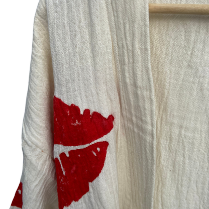 organic muslin cotton kimono robe 