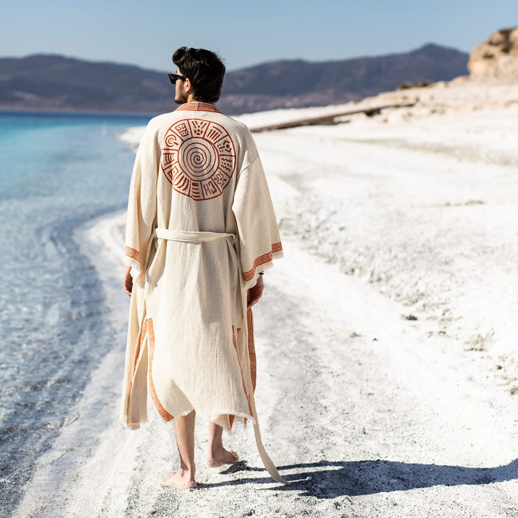 Men’s Kimono – Premium Linen & Hemp Blend Timeless Elegance & Comfort