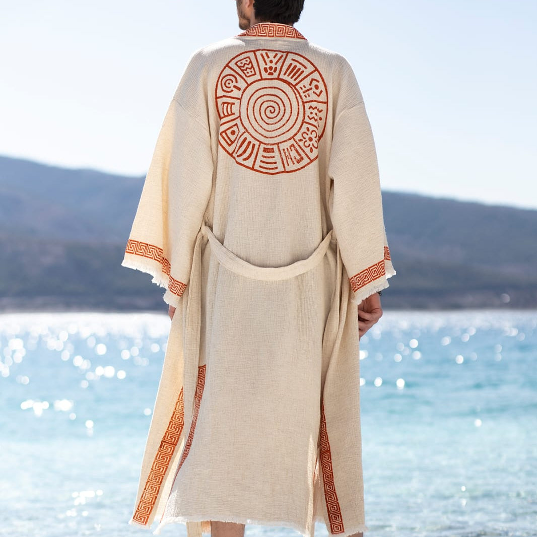 Men’s Kimono – Premium Linen & Hemp Blend Timeless Elegance & Comfort