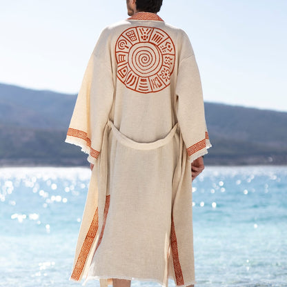 Men’s Kimono – Premium Linen & Hemp Blend Timeless Elegance & Comfort