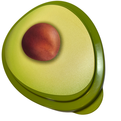Avocado-themed airtight storage container with 800ml capacity, featuring a leak-proof seal for fresh food storage.
