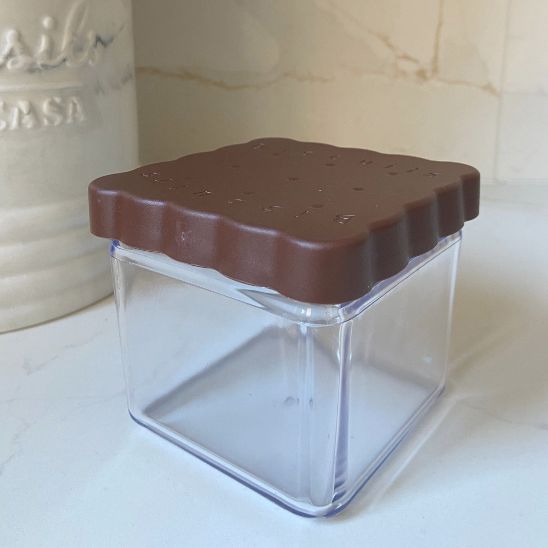 Chocolate & Biscuit Themed Airtight Storage Box Set - 4 Piece BPA-Free, 500 ml