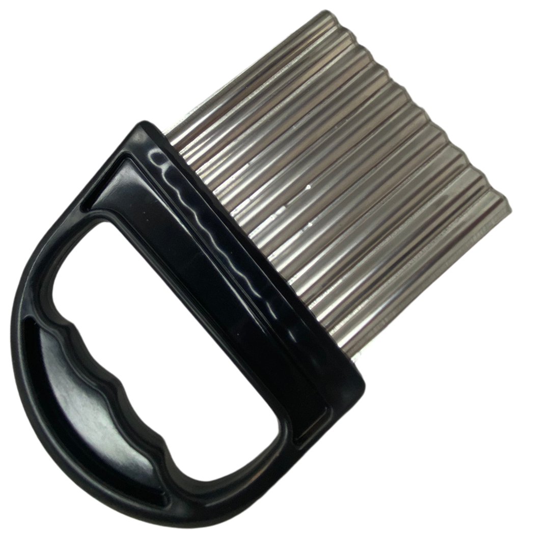 Stainless Steel Crinkle Cutter – Perfect for Wavy Fries & Veggies