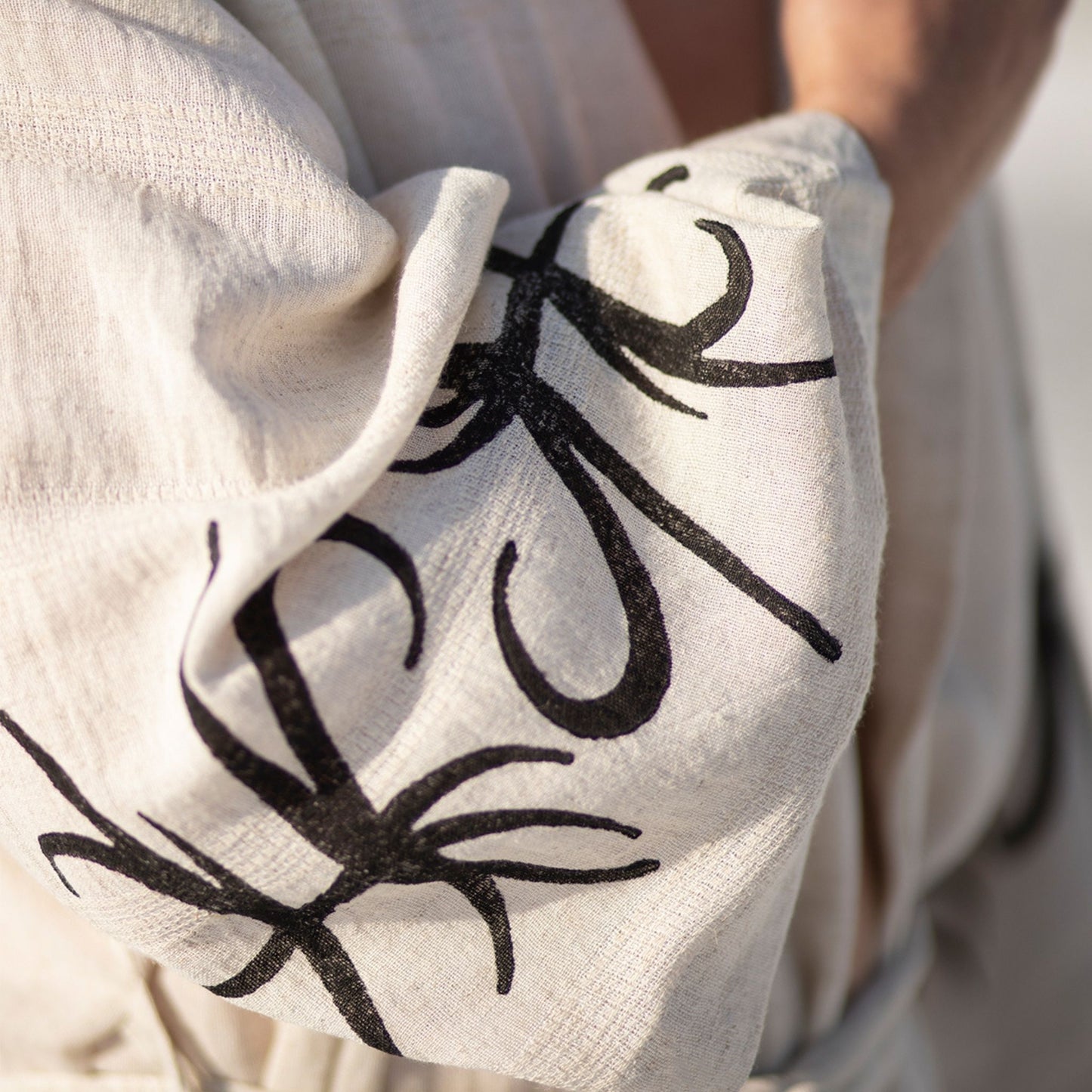 Men's Cotton & Linen Kimono - Natural Elegance & Authentic Craftsmanship