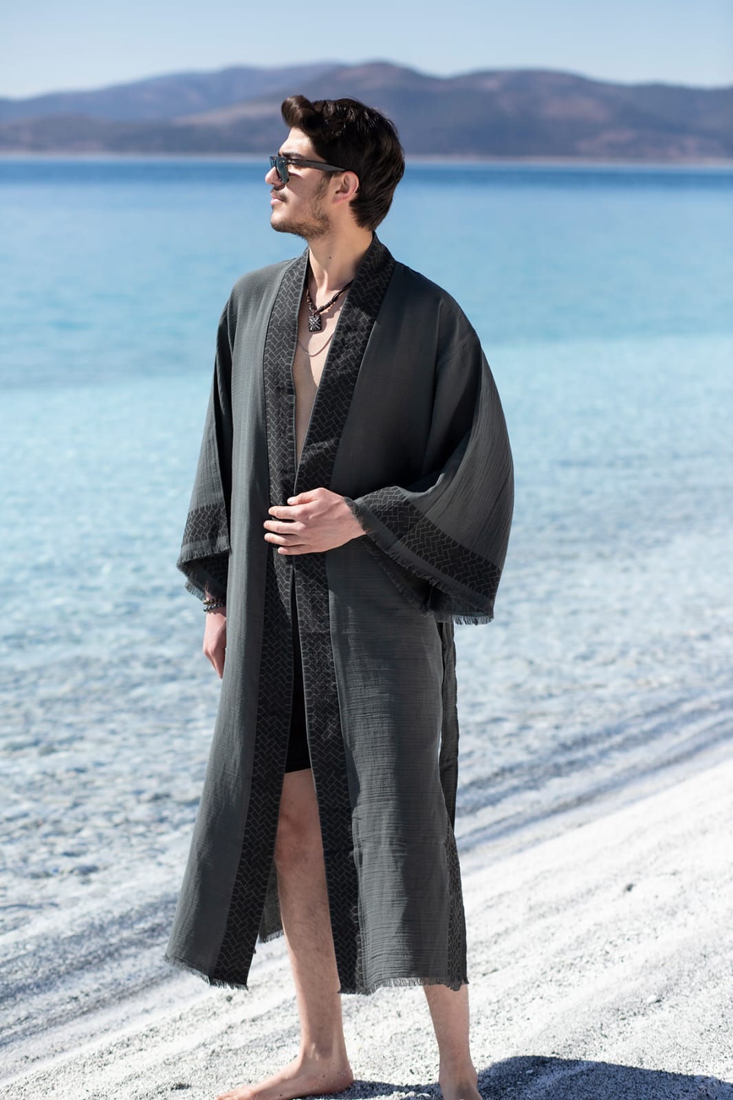 Crinkle Linen Kimono & Resort Cover‑Up