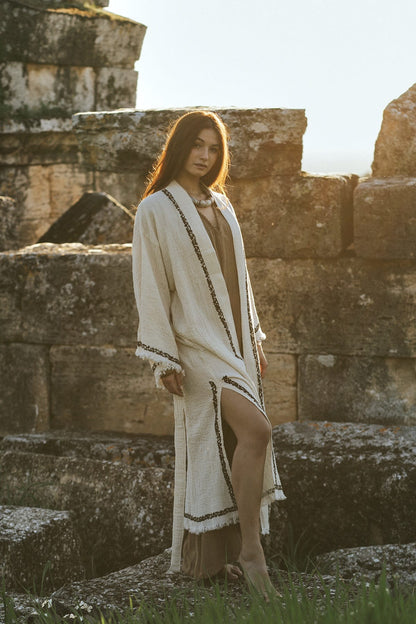 Crinkle Linen Kimono & Resort Cover‑Up