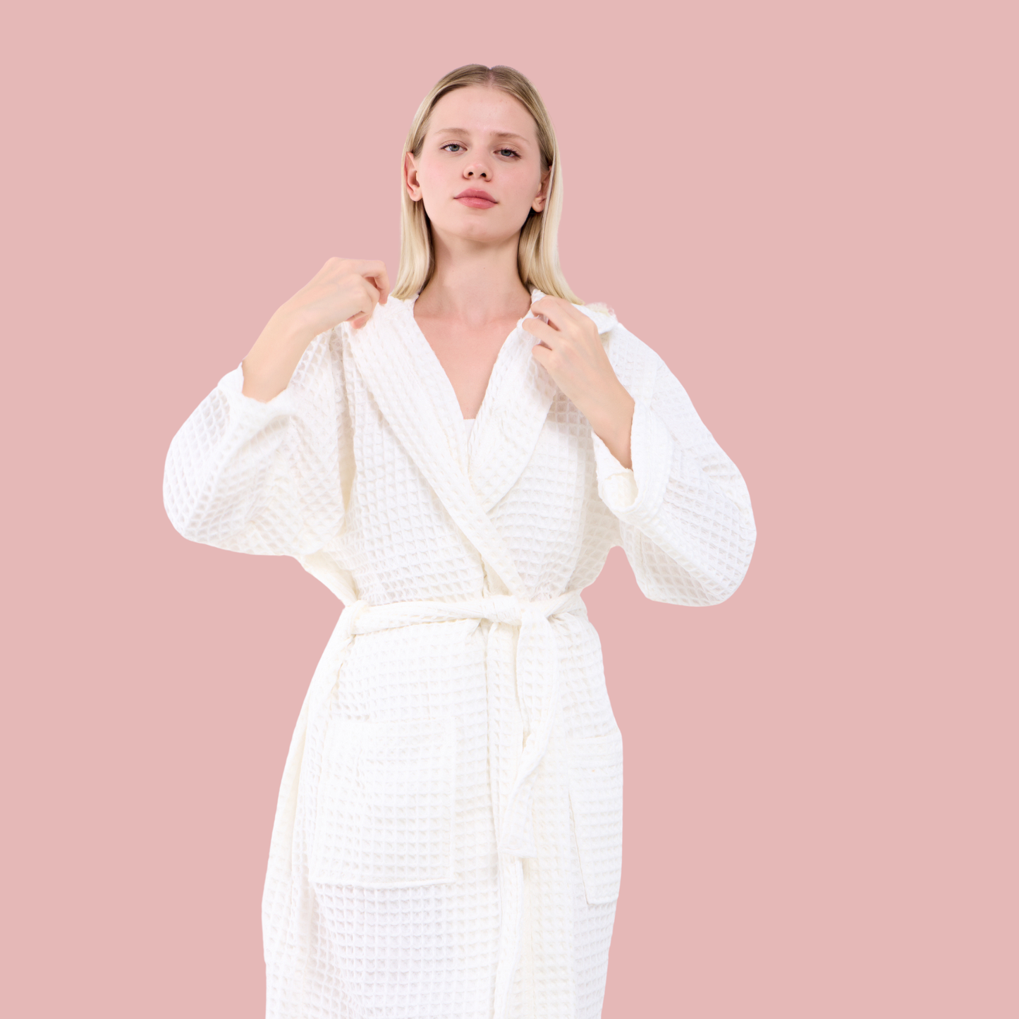 Waffle Cotton Dressing Gown & Robe